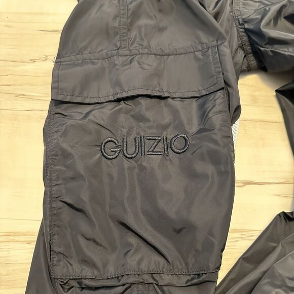 Danielle Guizio‎ Small Striped Track Pants Joggers Nylon Black White - Picture 6 of 16